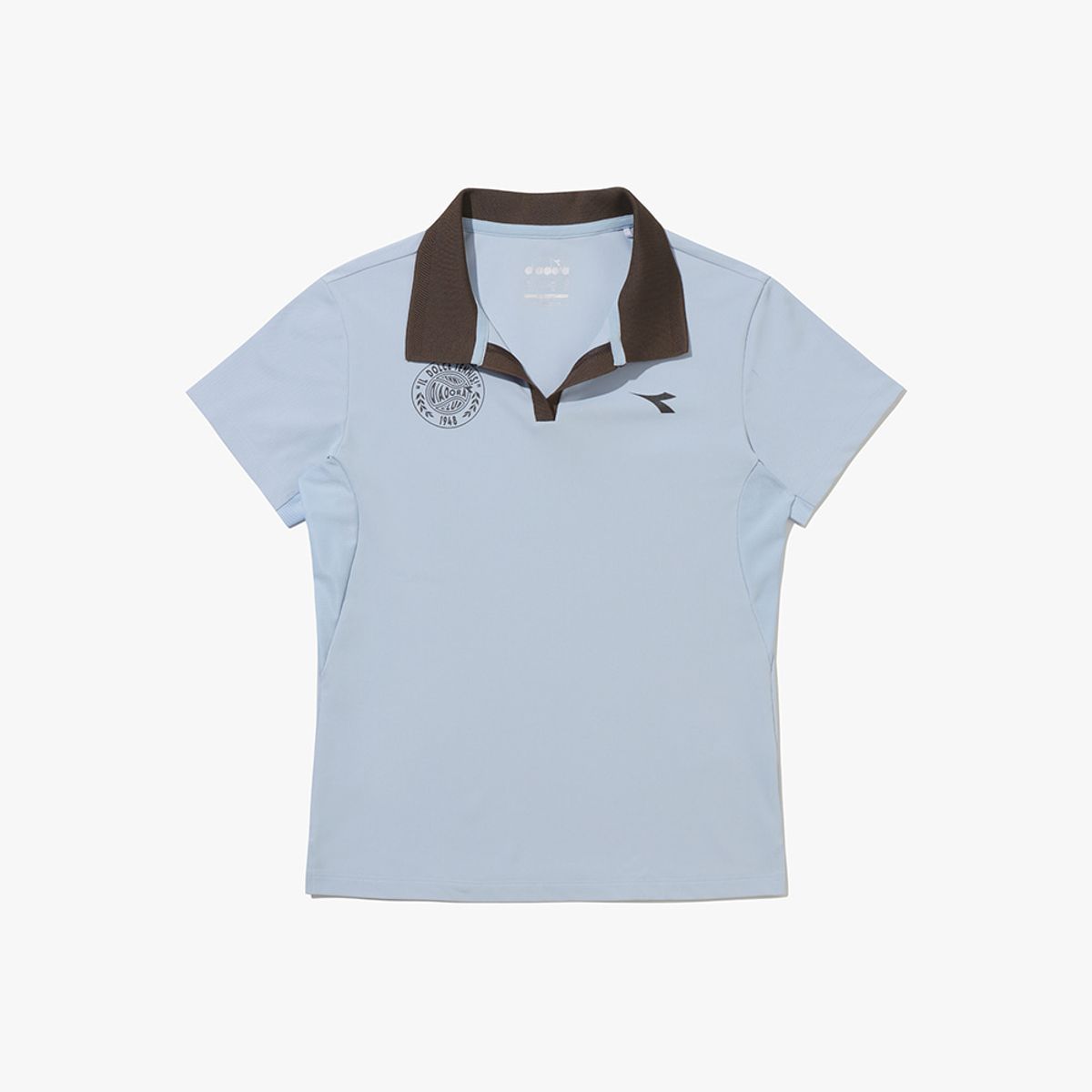 디아도라(diadora) 이지 무빙 PK 카라 반팔 티셔츠 우먼 LIGHT BLUE