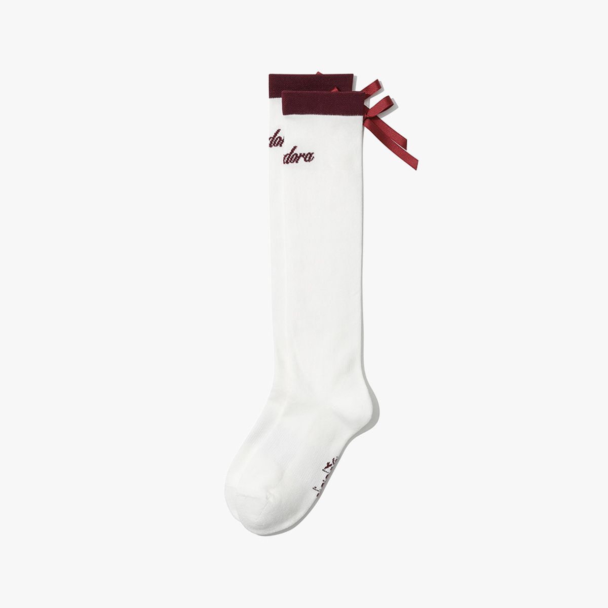 디아도라(diadora) 리본 니삭스 BURGUNDY