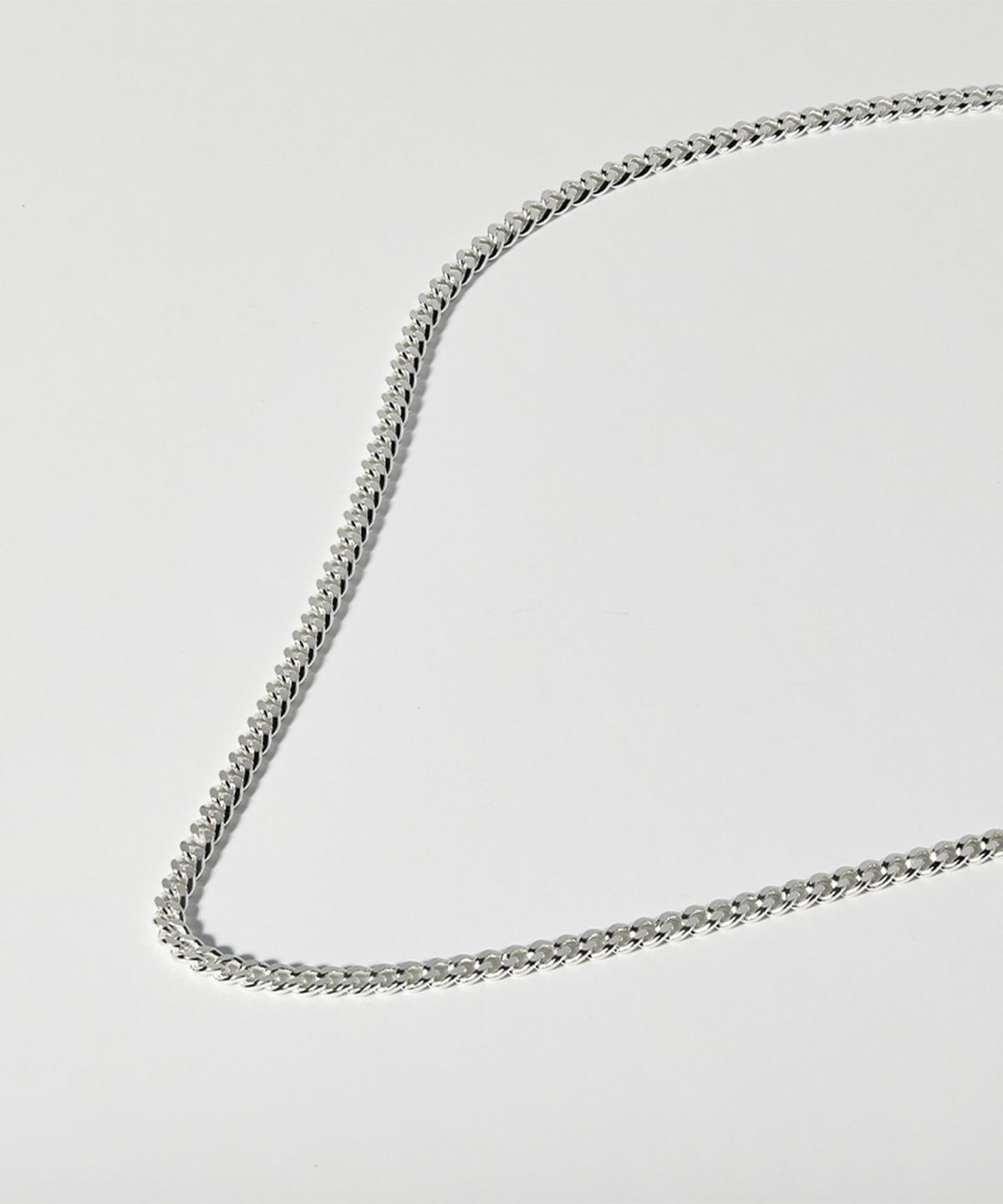 엘렌쥬얼리(HELENE JEWELRY) 실버 Silver 925 플랫 커브 체인 은 목걸이