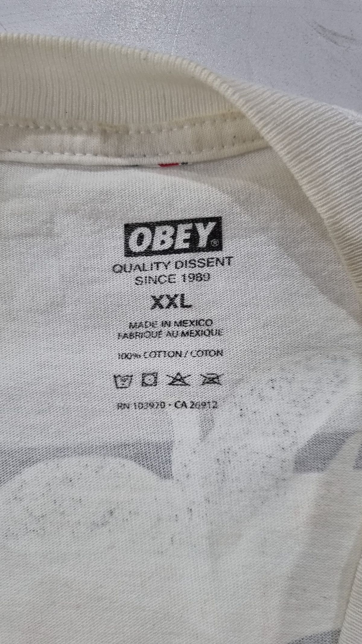 오베이(OBEY) 반소매 티셔츠 XXL