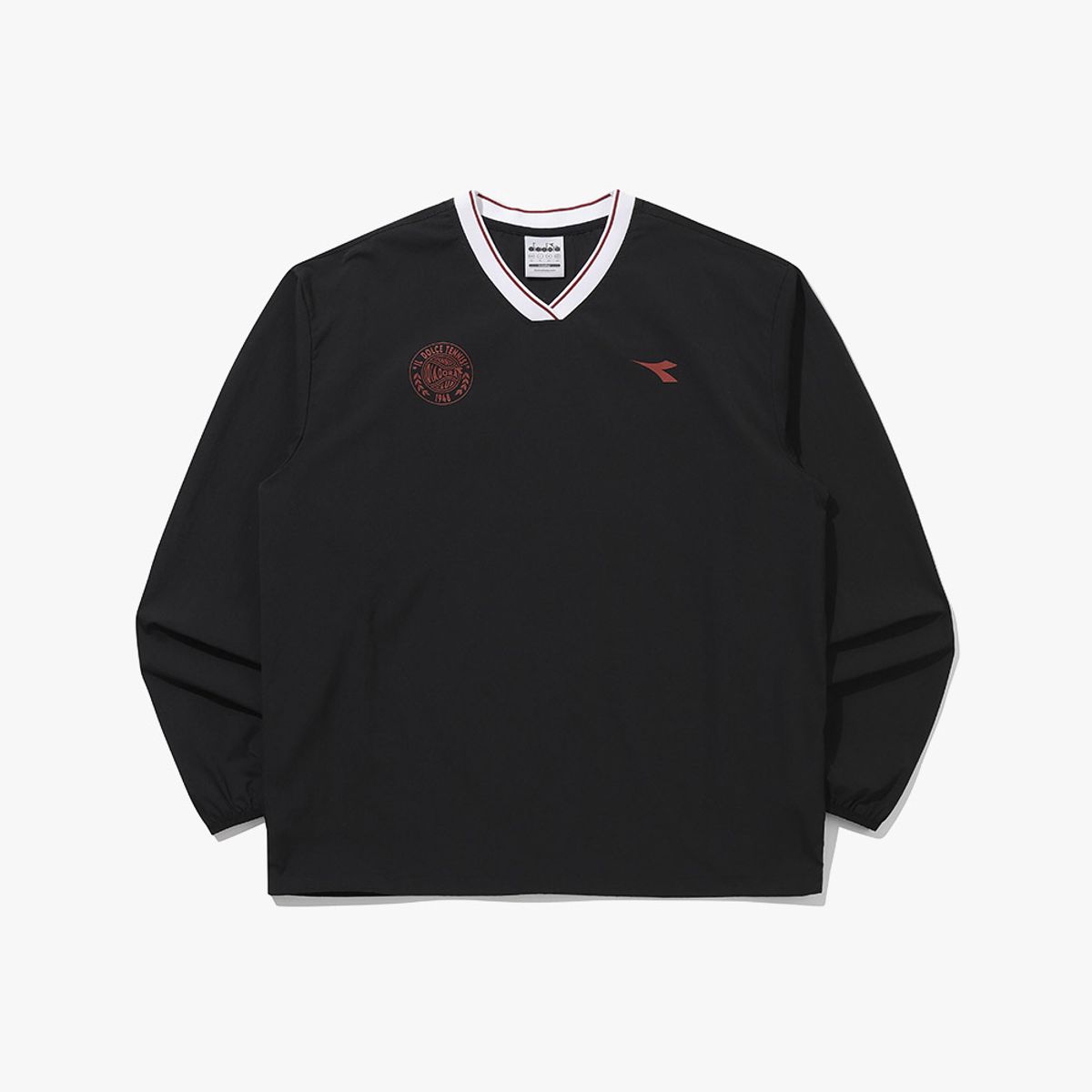 디아도라(diadora) 테니스타 긴팔 피스테 BLACK