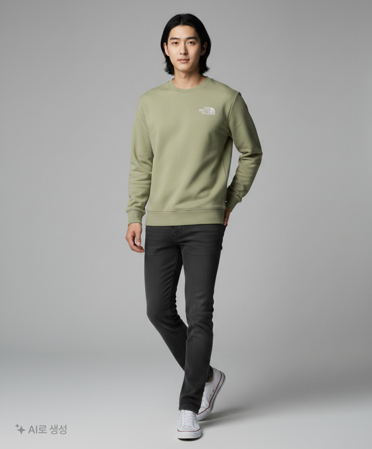 노스페이스(THE NORTH FACE) NM5MP10C 에센셜 EX 스웻셔츠 L