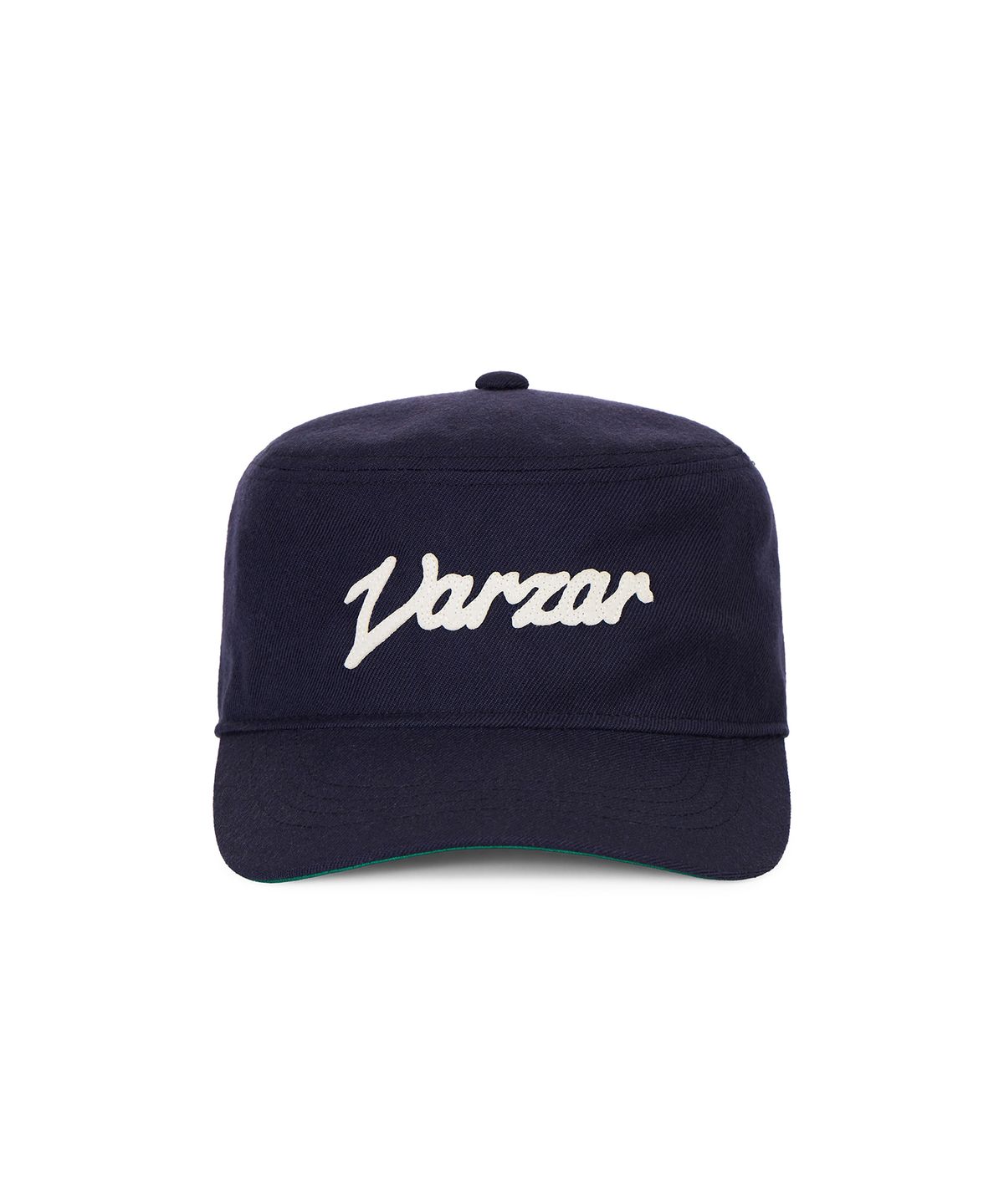 바잘(VARZAR) 뉴웨이브 바잘 아플리케 필박스 캡 네이비