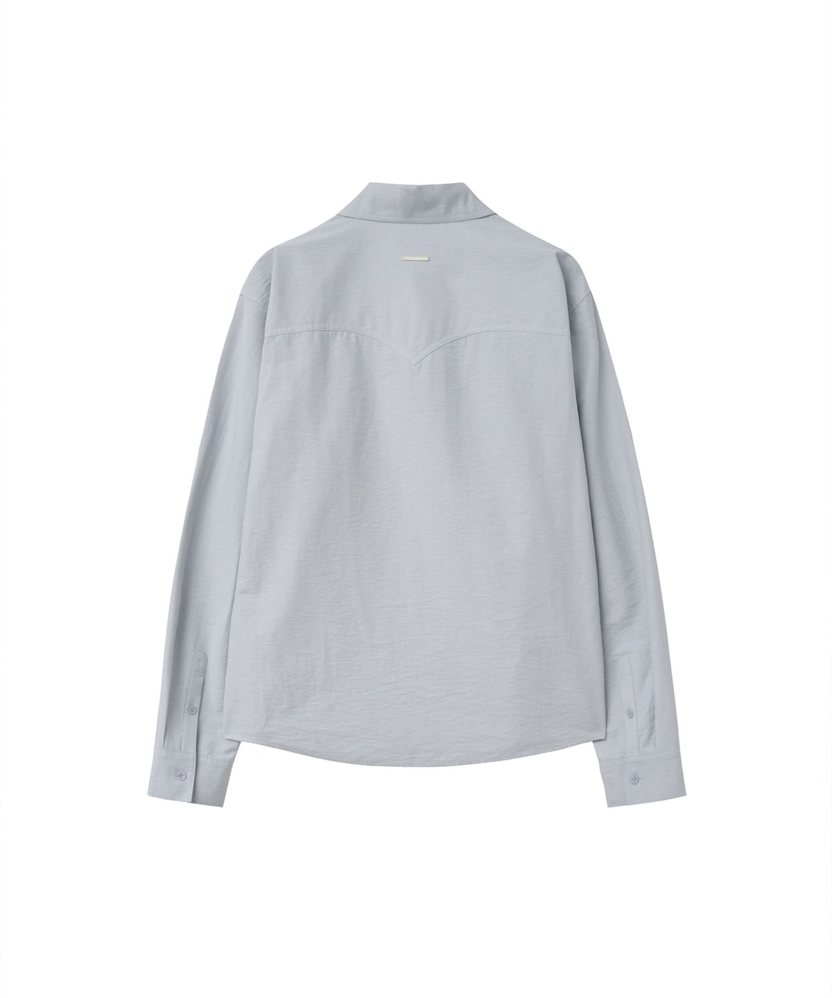 미세키서울 맨(MISEKISEOUL MEN) Slit placket yoke shirt LIGHT BLUE