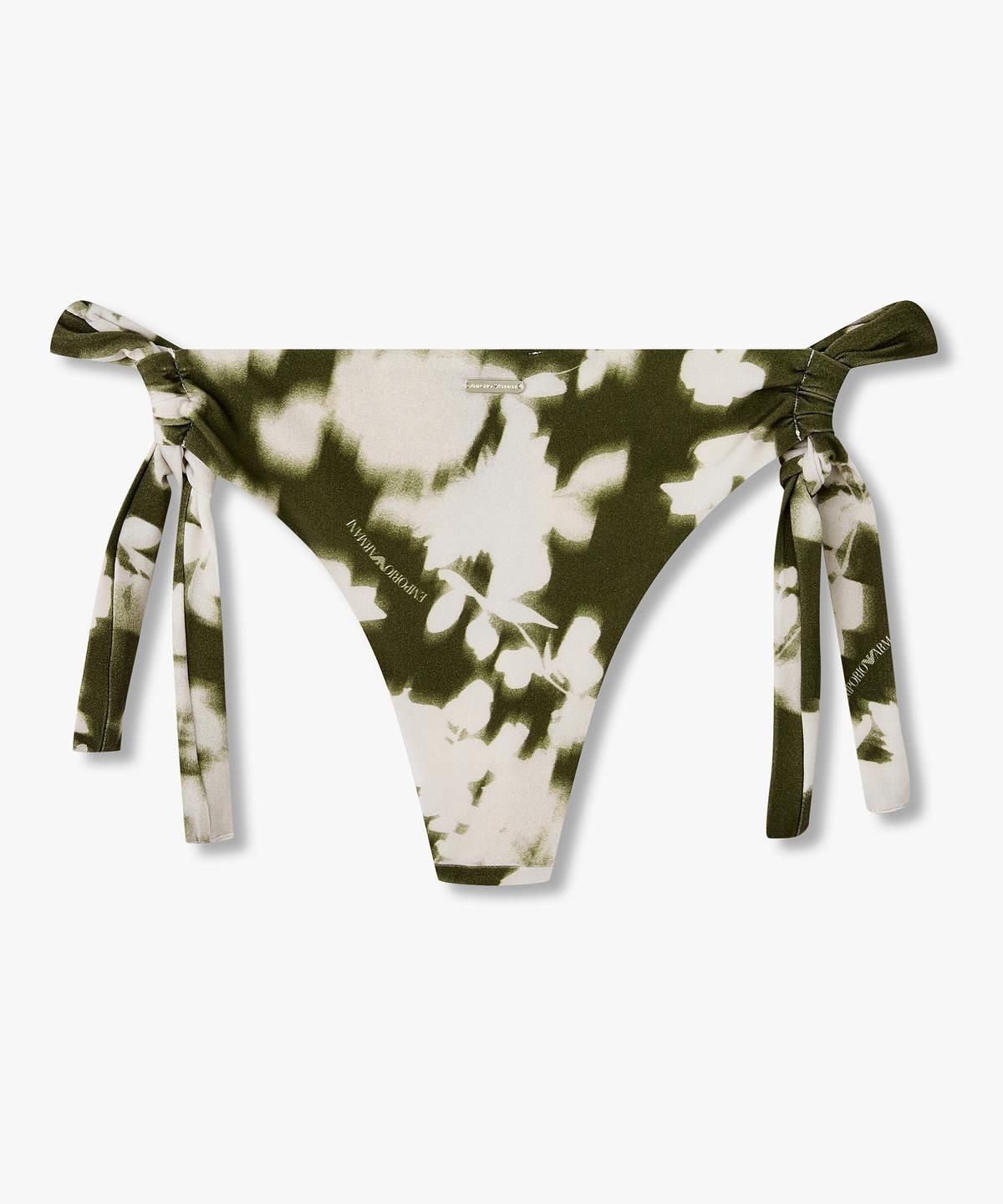 엠포리오 아르마니 언더웨어(EMPORIO ARMANI UNDERWEAR) 여성 플로럴 프린트 홀터넥 비키니 _올리브_0826120509