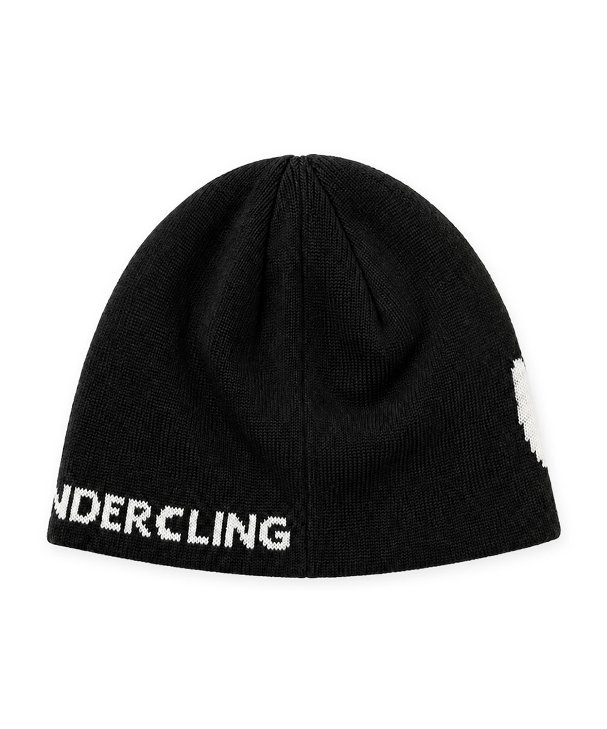 언더클링(UNDERCLING) UNDERCLING 로고 비니(블랙/화이트)
