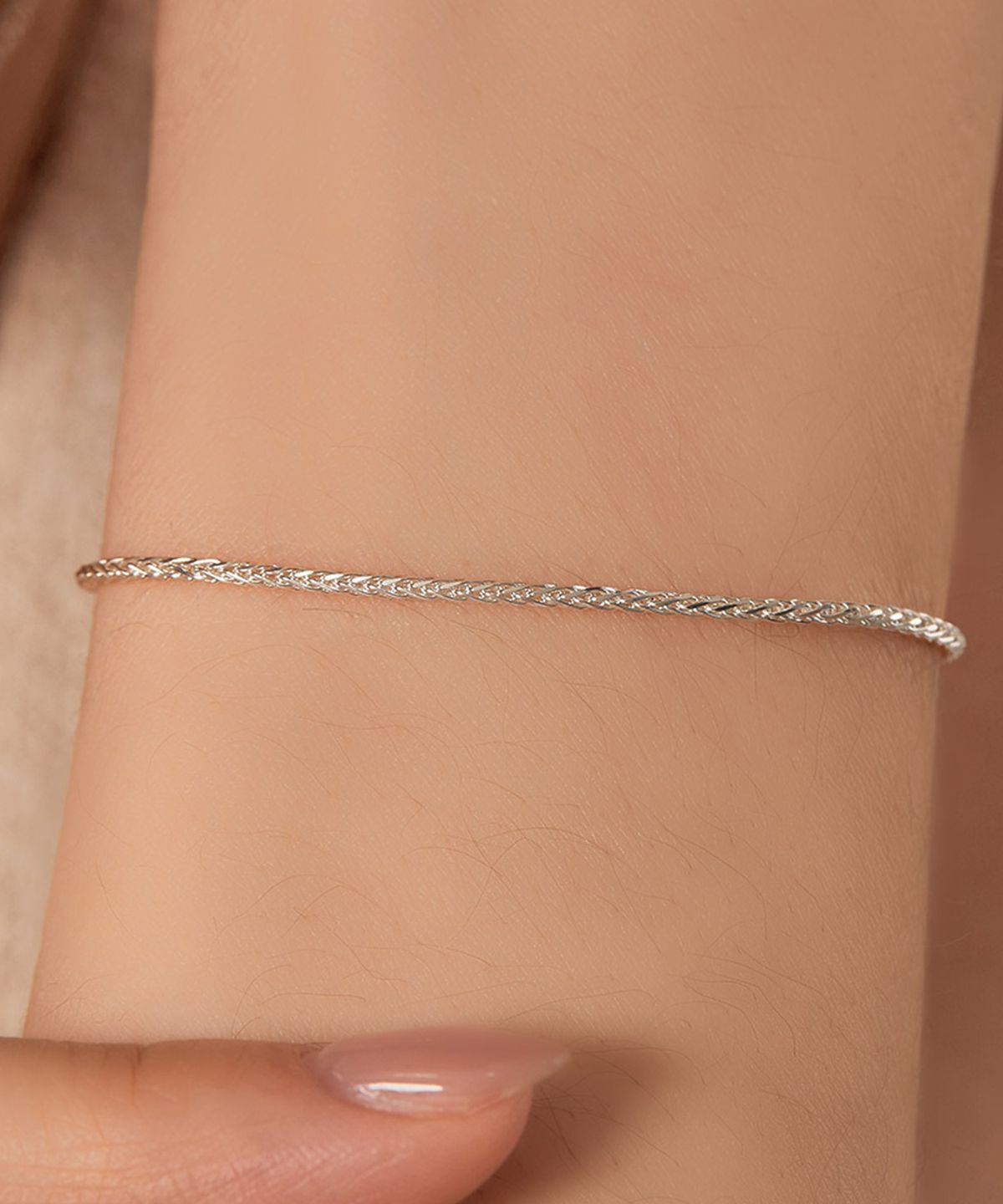 엘렌쥬얼리(HELENE JEWELRY) 실버 Silver 925 헨스 체인 은 팔찌