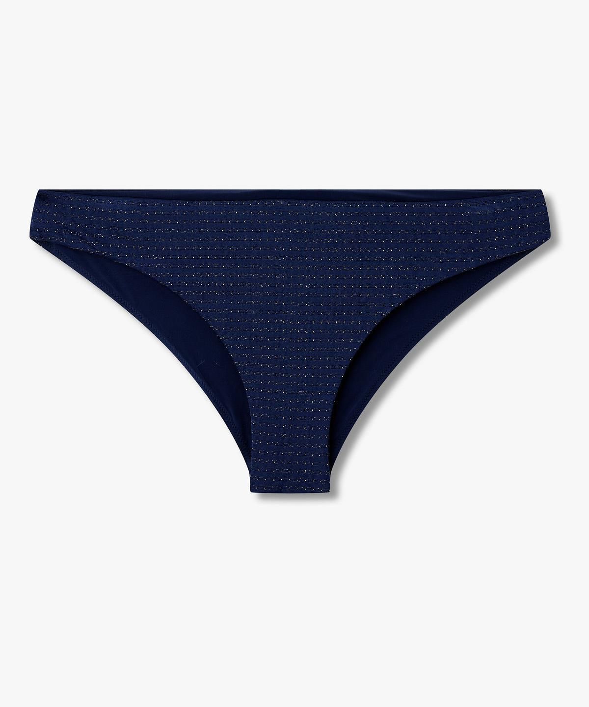 엠포리오 아르마니 언더웨어(EMPORIO ARMANI UNDERWEAR) 여성 메탈릭 링 디테일 비키니 _블루_0826120508