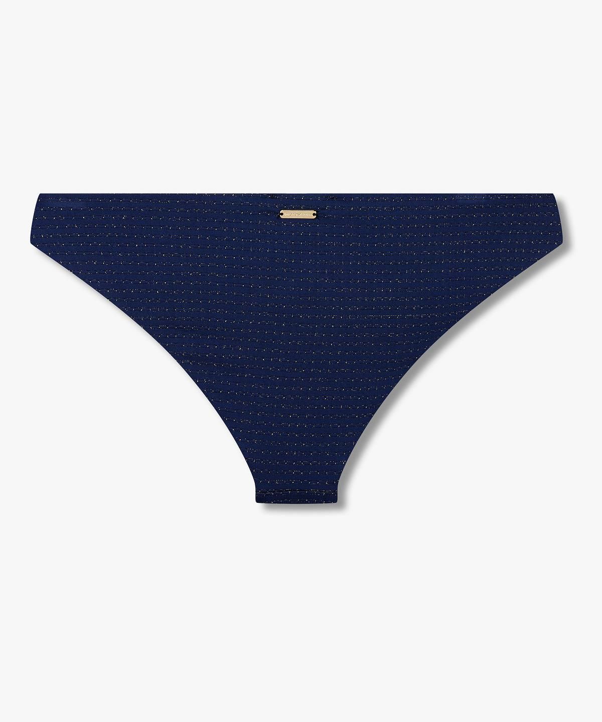 엠포리오 아르마니 언더웨어(EMPORIO ARMANI UNDERWEAR) 여성 메탈릭 링 디테일 비키니 _블루_0826120508