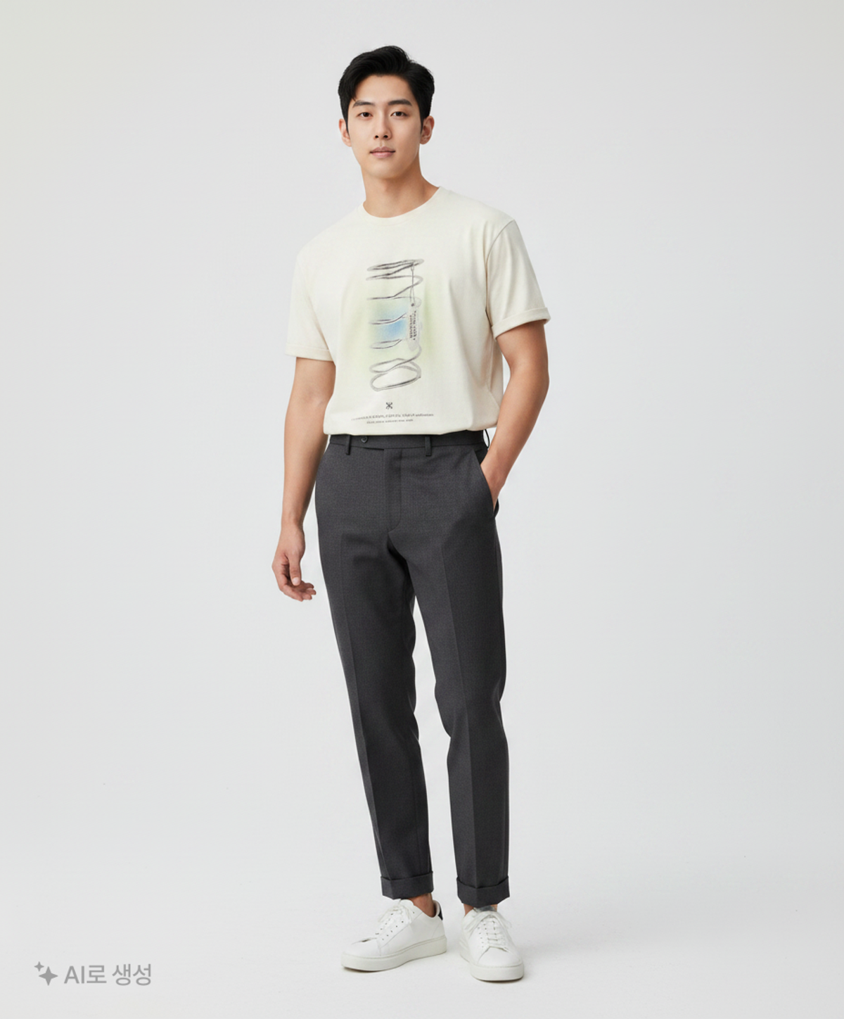 세터(SATUR) 스프링 인 포레스트 스프링 반팔 티셔츠 레몬 아이보리 S