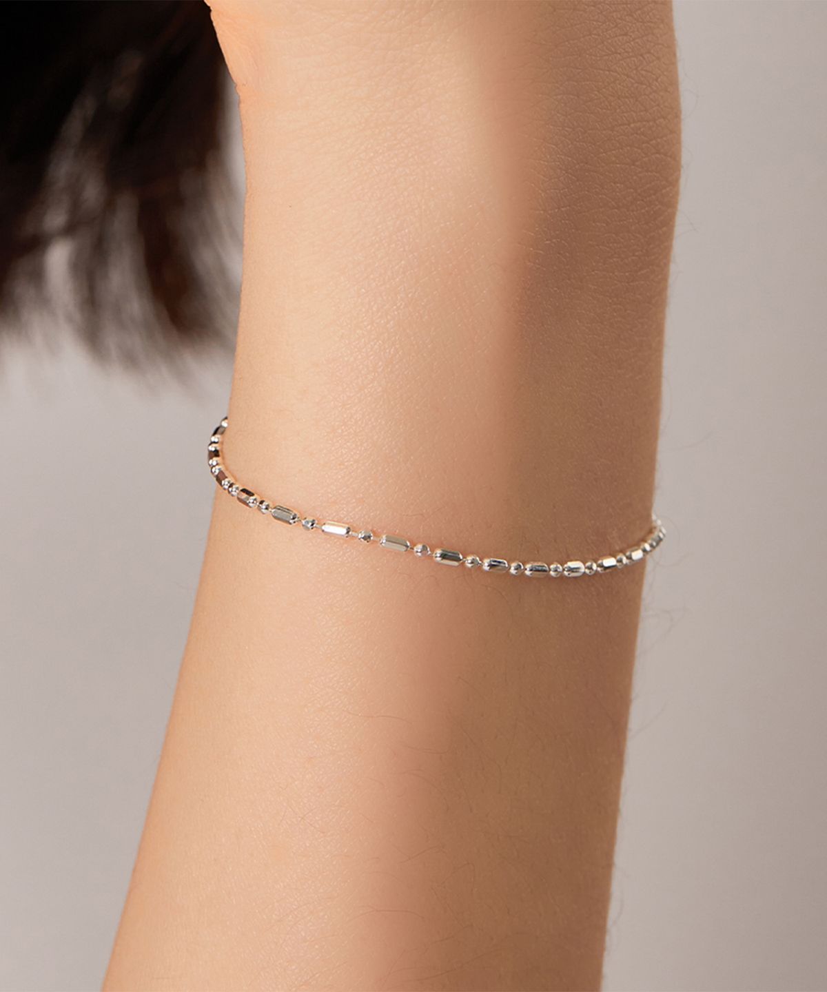 엘렌쥬얼리(HELENE JEWELRY) 실버 Silver 925 비엔나 볼 체인 은 팔찌