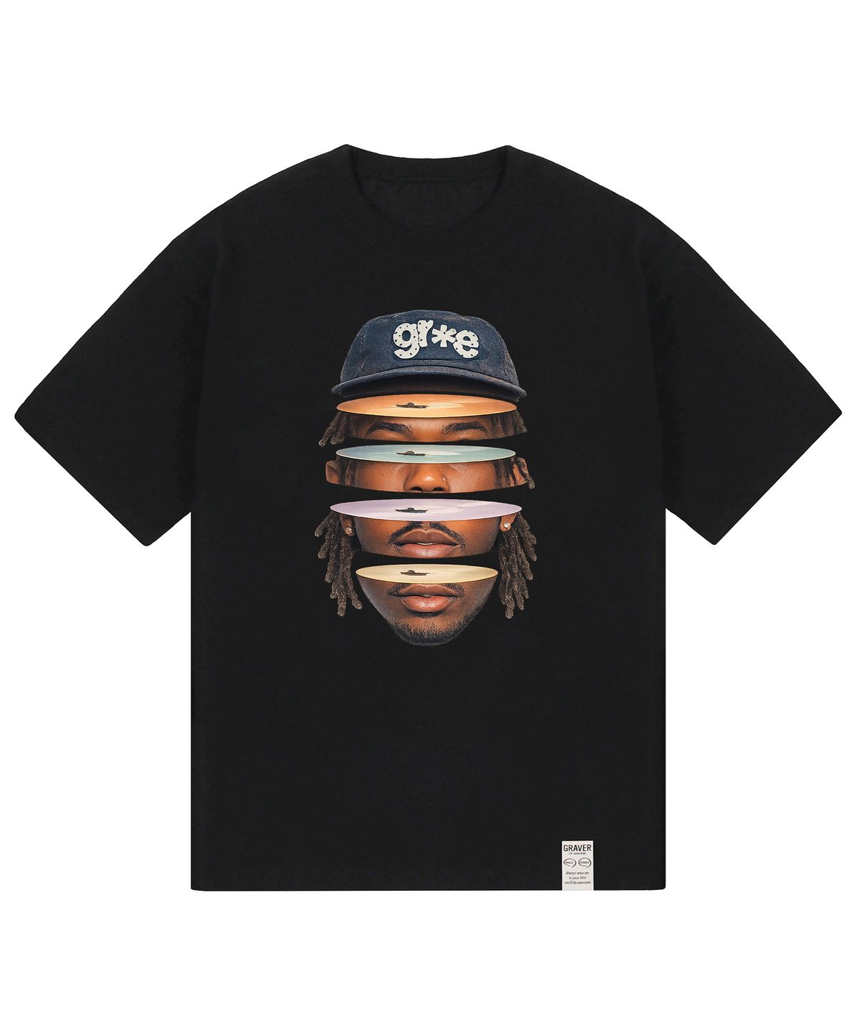 그레이버 오디너리(GRAVER ORDINARY) [ODNR UNISEX]Face Grae 반팔 티셔츠_2color