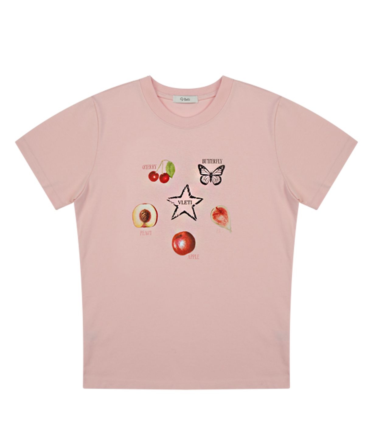 블레티(VLETI) Fruity Artwork T-shirt (pink)