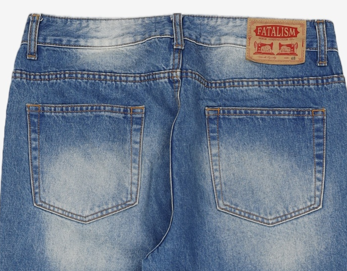 페이탈리즘(FATALISM) #0341 Mild Blue Brushed Straight Fit 48