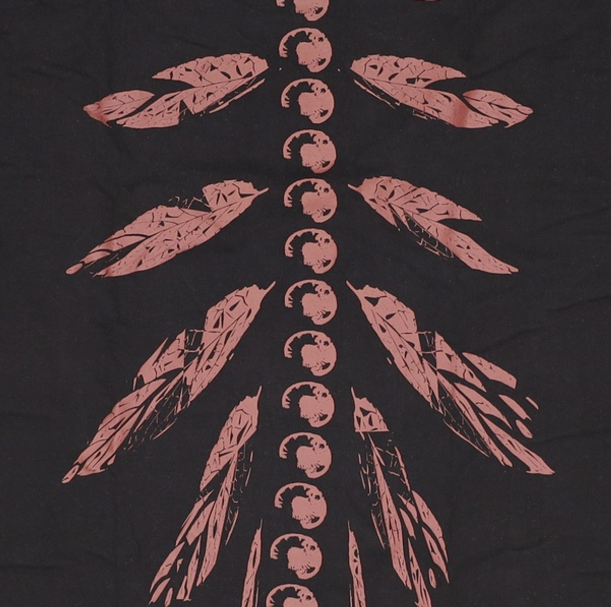 본바트(VONVAT) Leaves Bone Short Sleeve (Black)