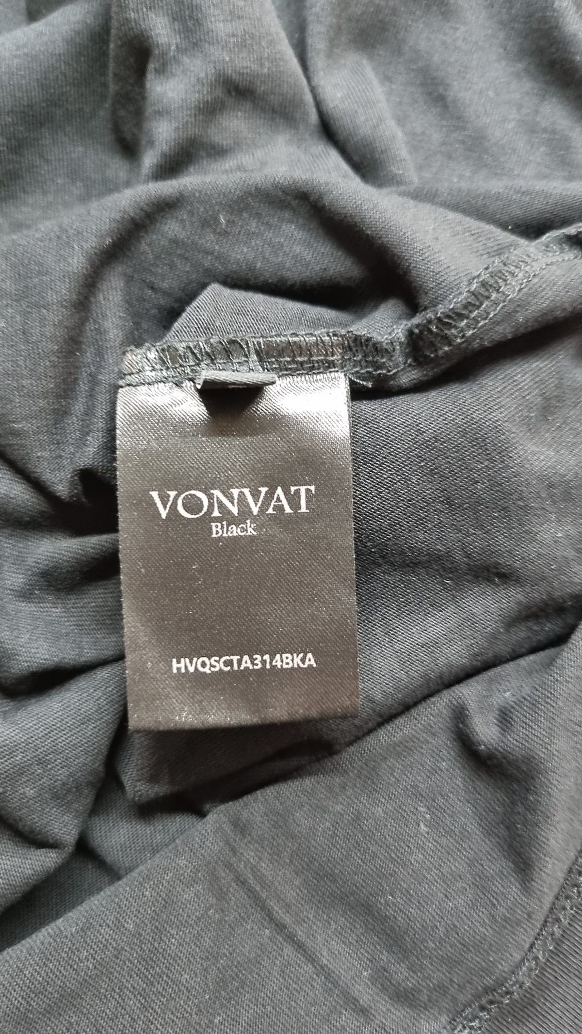 본바트(VONVAT) Leaves Bone Short Sleeve (Black)