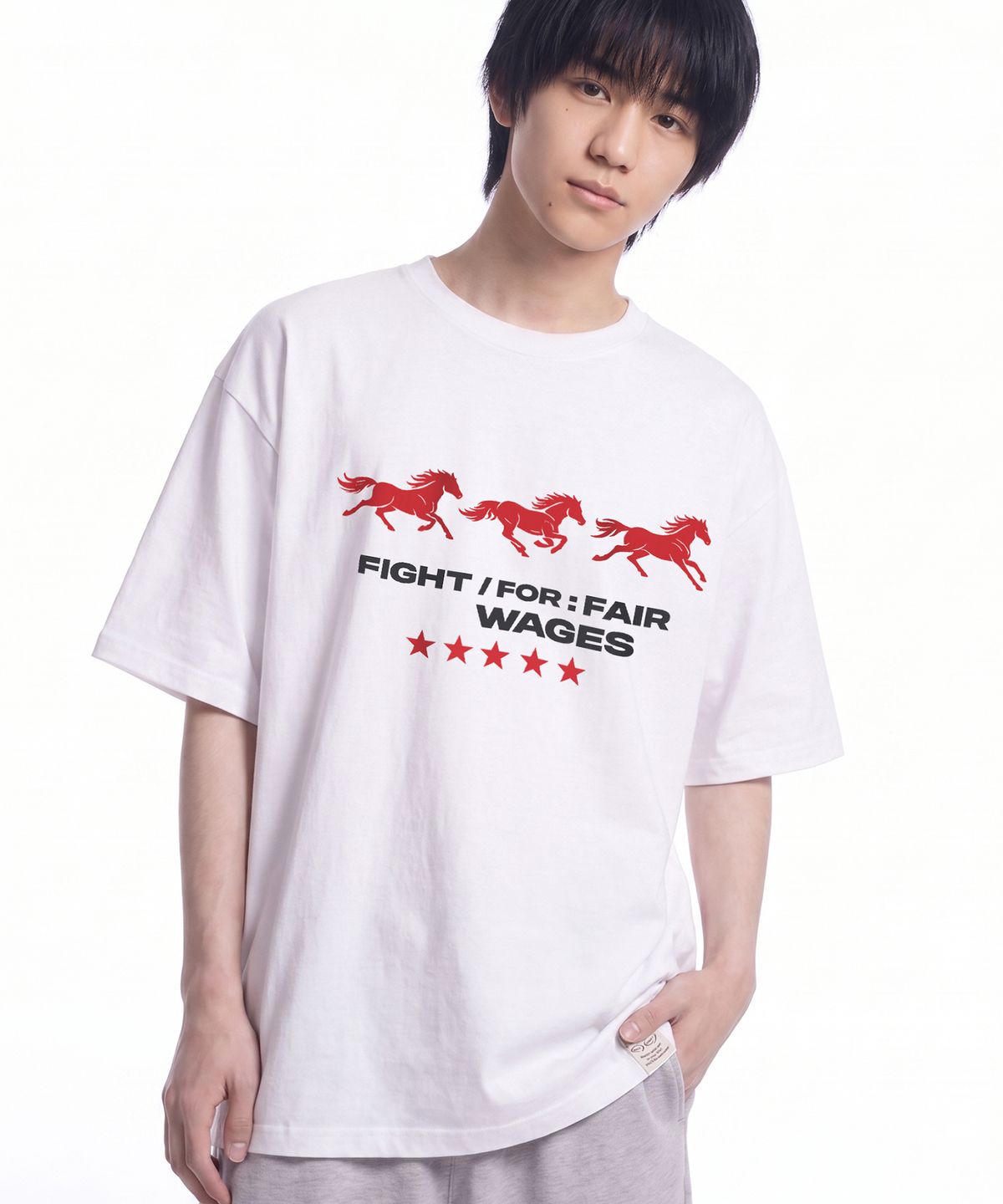 그레이버 오디너리(GRAVER ORDINARY) [ODNR UNISEX]Runing horse 반팔 티셔츠_3color
