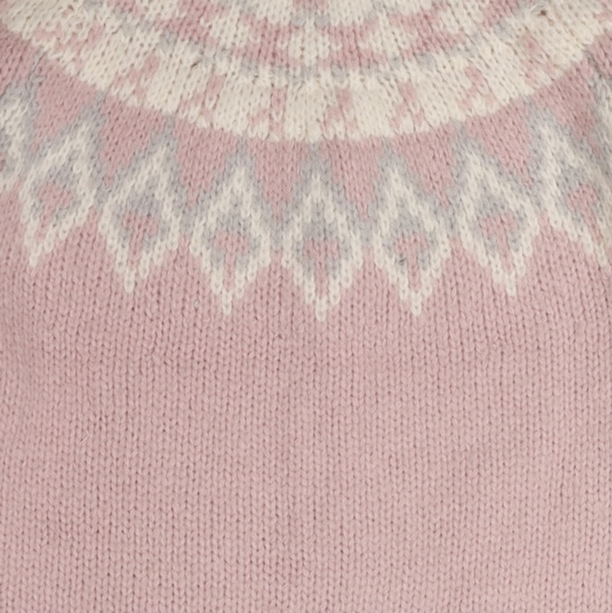 에트몽(ETMON) Nordic Round Knit Pullover, Pink FREE