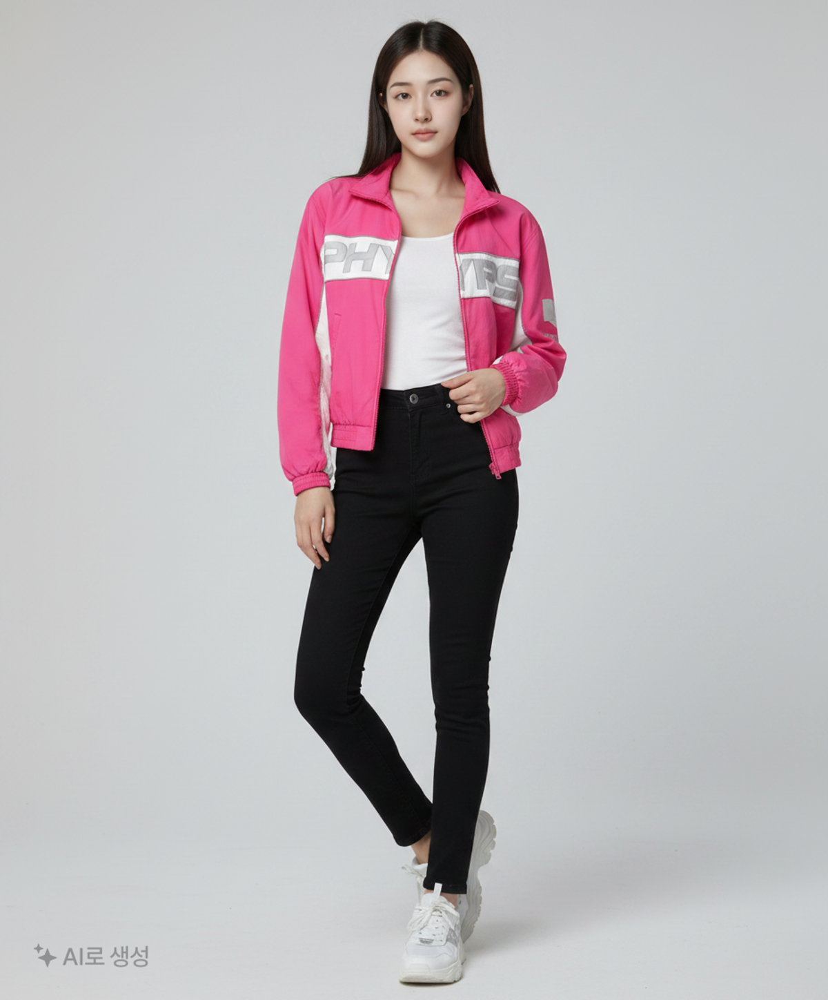 피지컬 디파트먼트(PHYSICAL DEPARTMENT) 챌린저 레이서 자켓_핫핑크 1