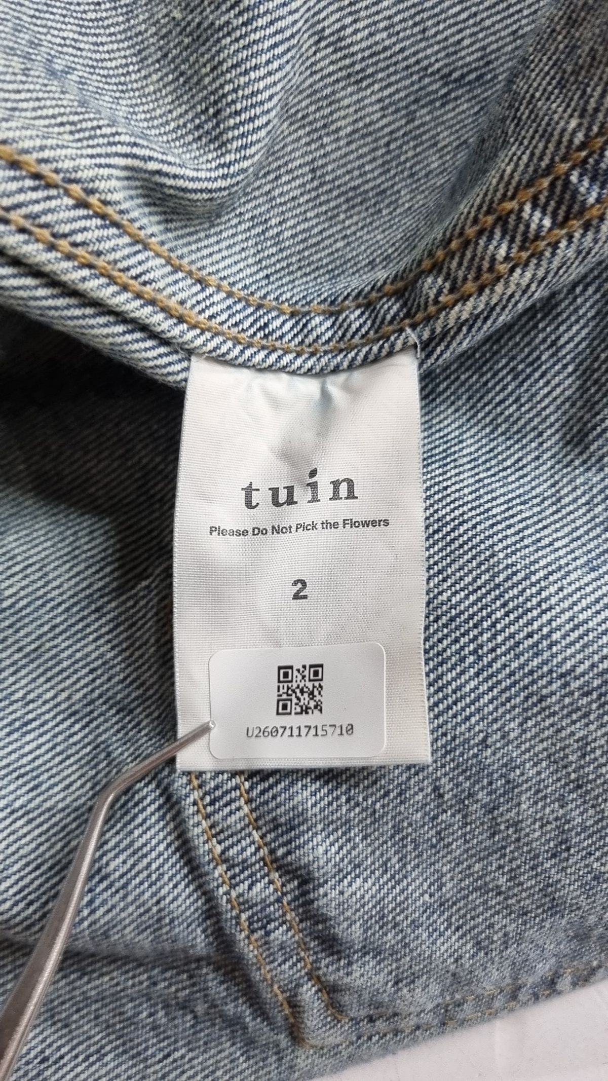 투인(TUIN) 썬 데님 재킷 워시드 블루