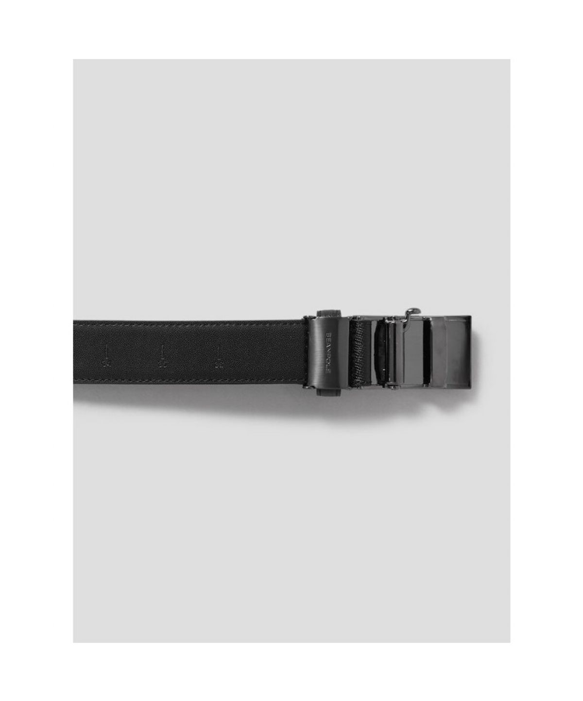 빈폴 액세서리(BEANPOLE ACCESSORY) 다이에 엠보 자동 버클 벨트 - 블랙