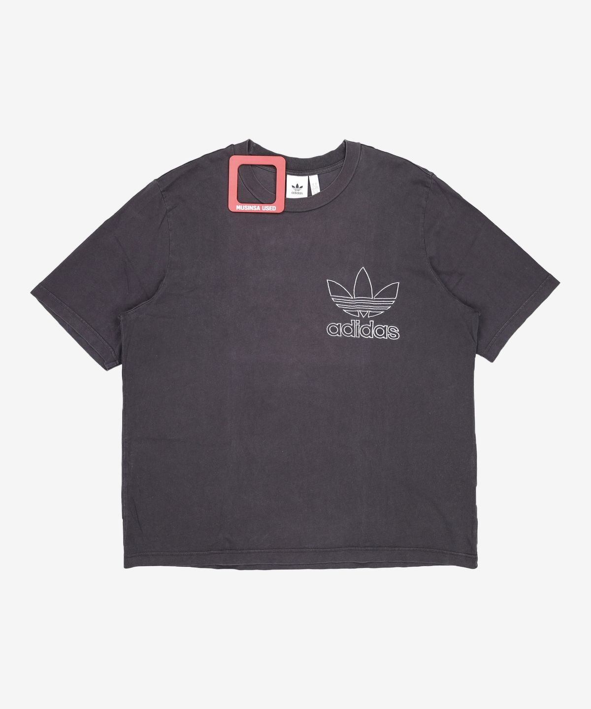 아디다스(ADIDAS) 3 아웃라인 티 - 블랙 / DV1563 XL