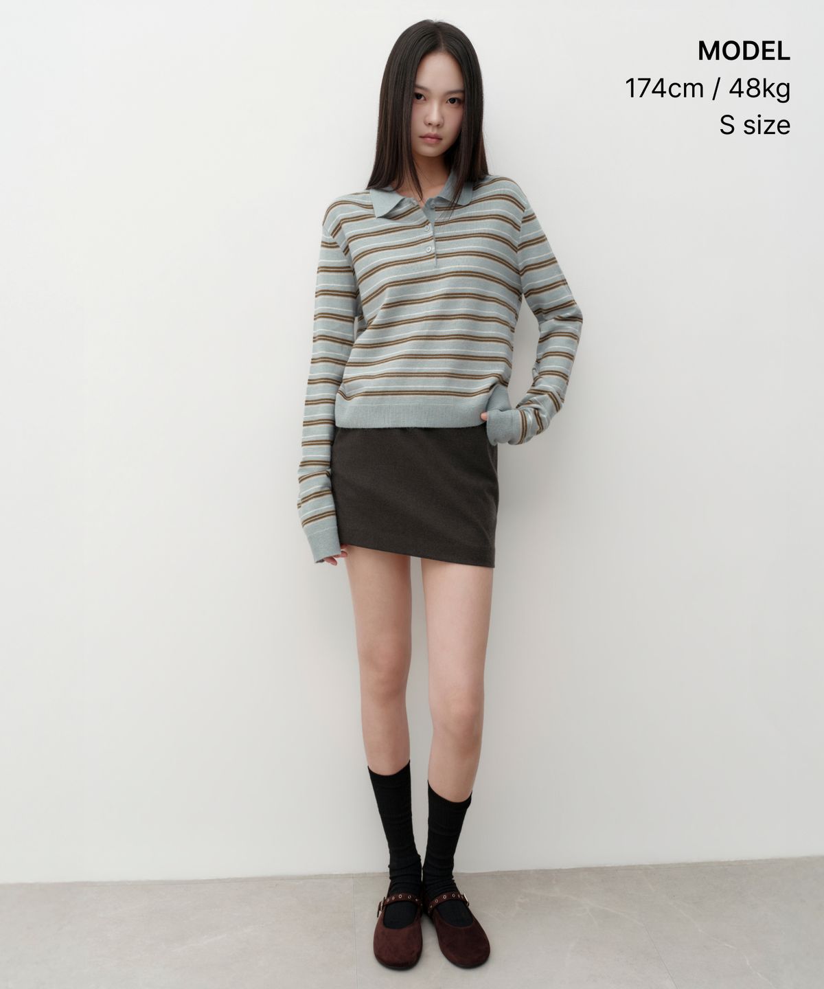 무신사 스탠다드 우먼(MUSINSA STANDARD WOMAN) 우먼즈 브러쉬드 미니 스커트 [브라운]