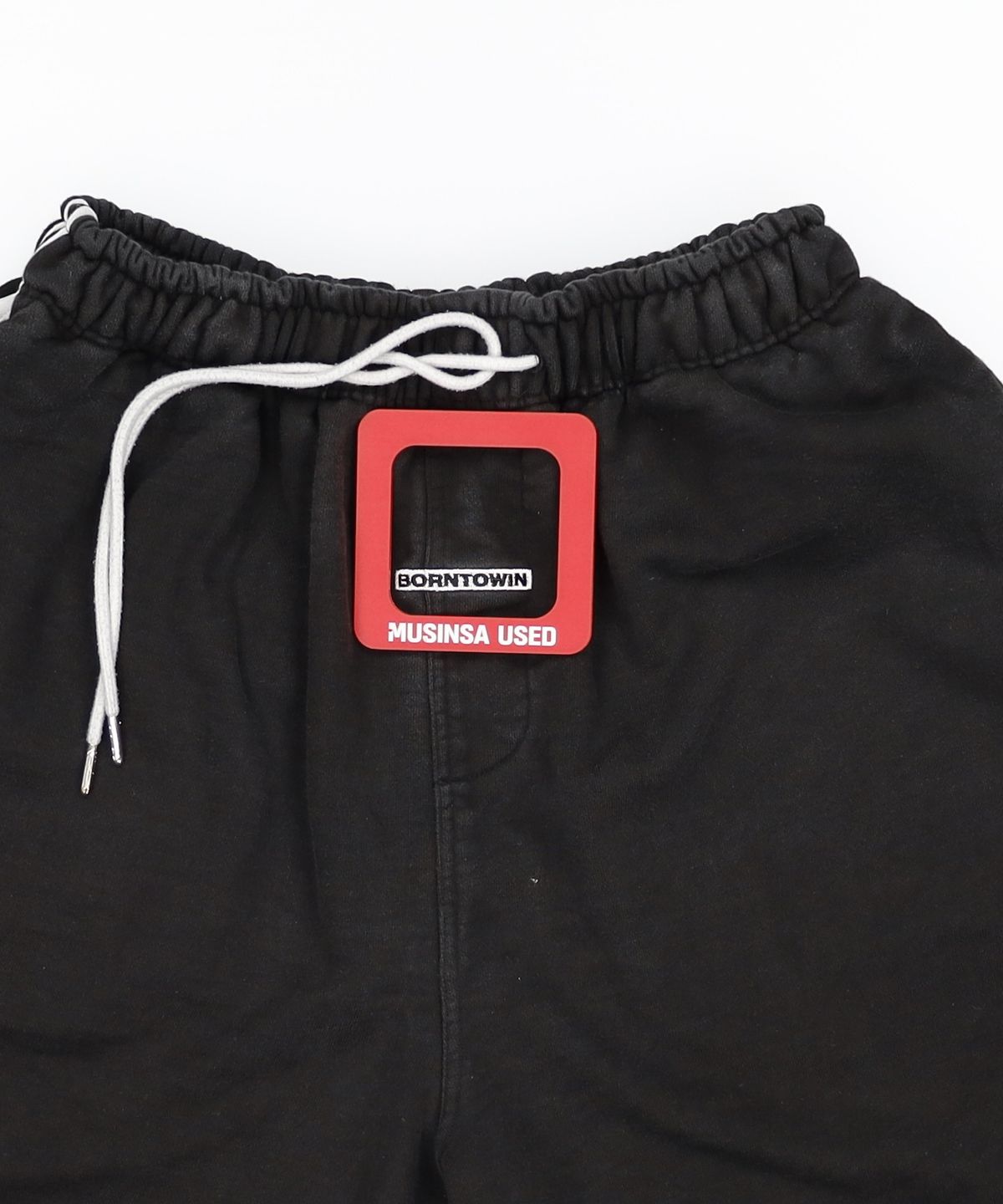 본투윈(BORN TO WIN) TRACK LINE BORNTOWIN HALF PANTS LONG VER [BLACK]
