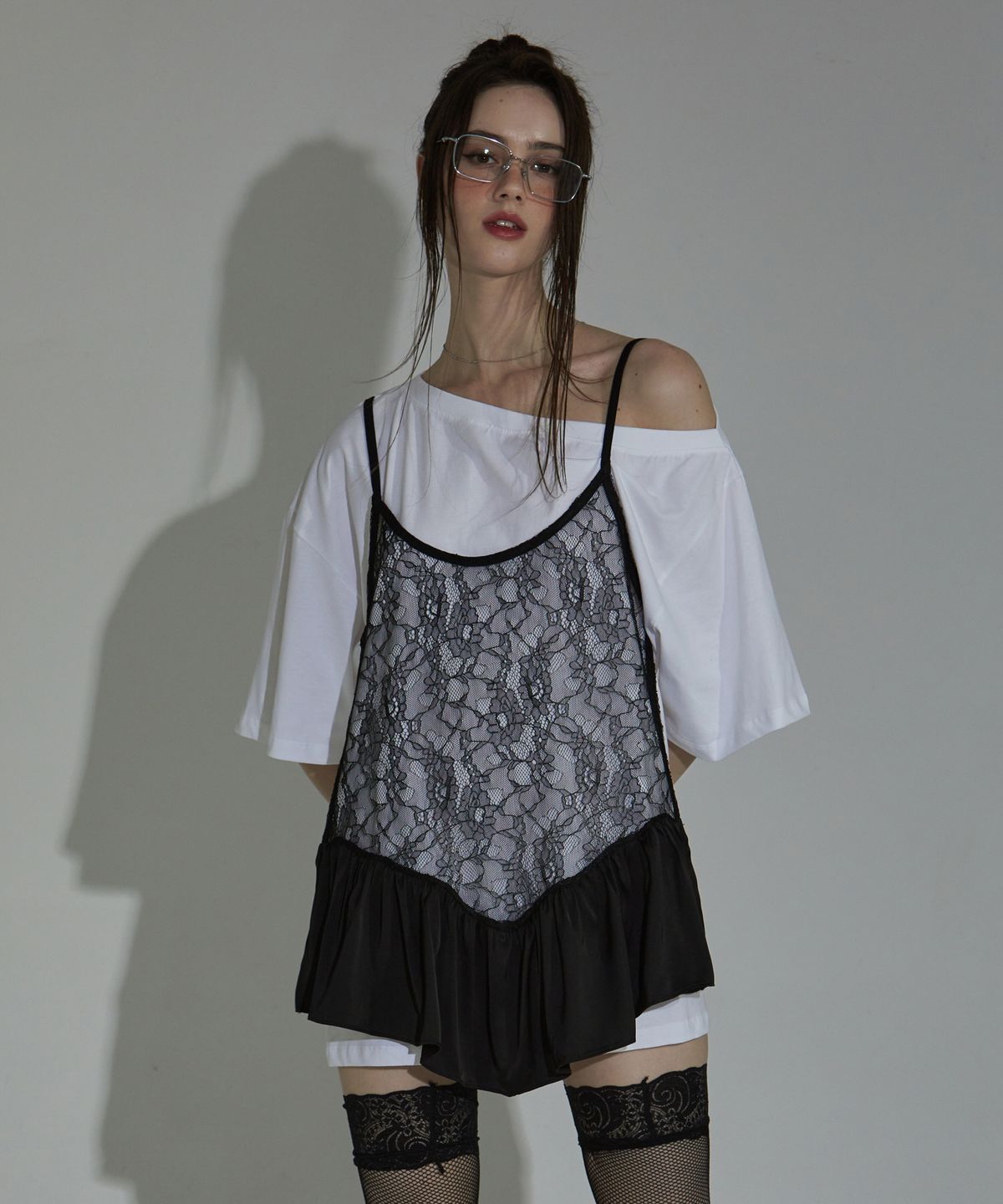 게이트리스(GATELESS) LINGERIE  SLIP T-SHIRT
