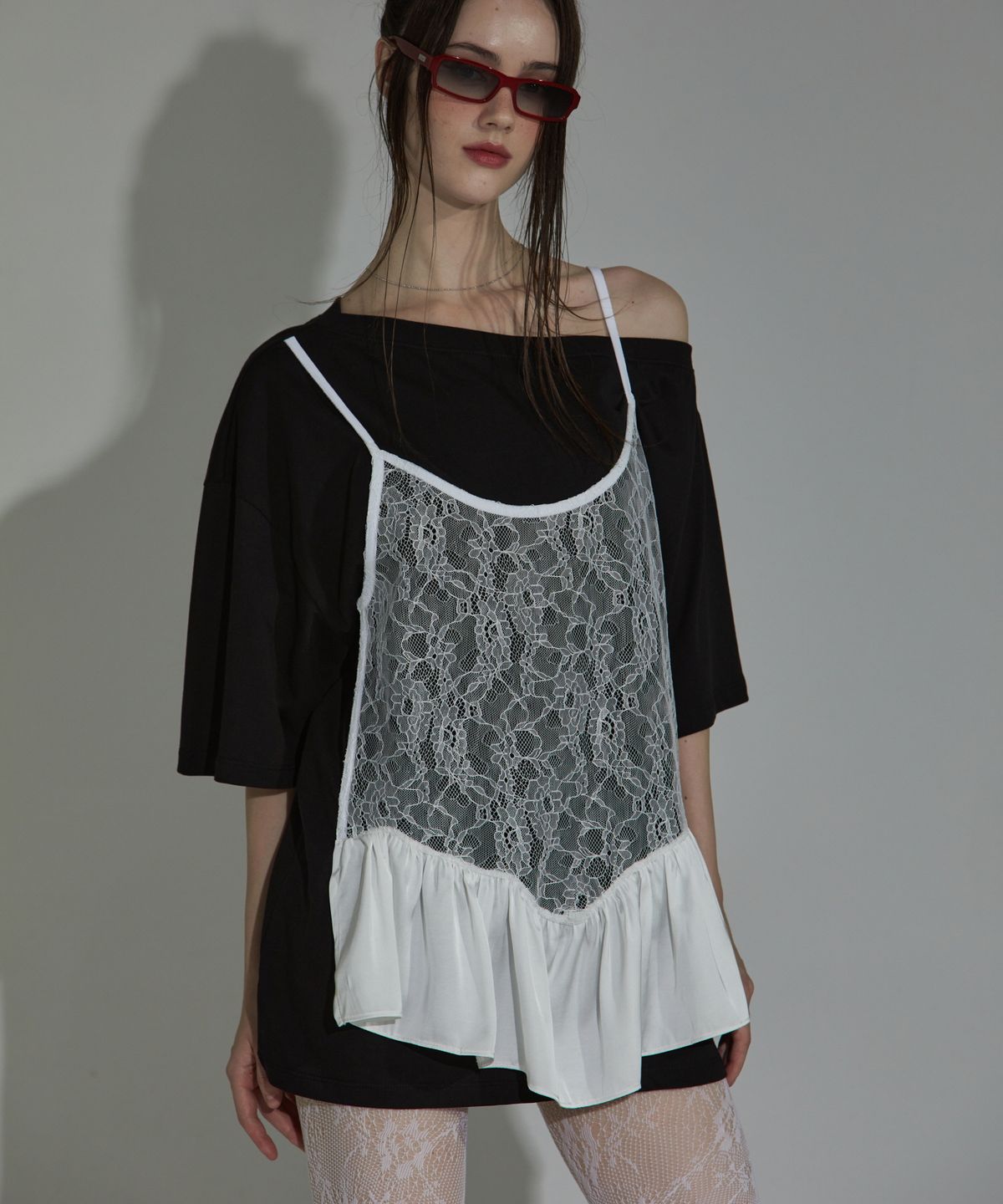 게이트리스(GATELESS) LINGERIE  SLIP T-SHIRT