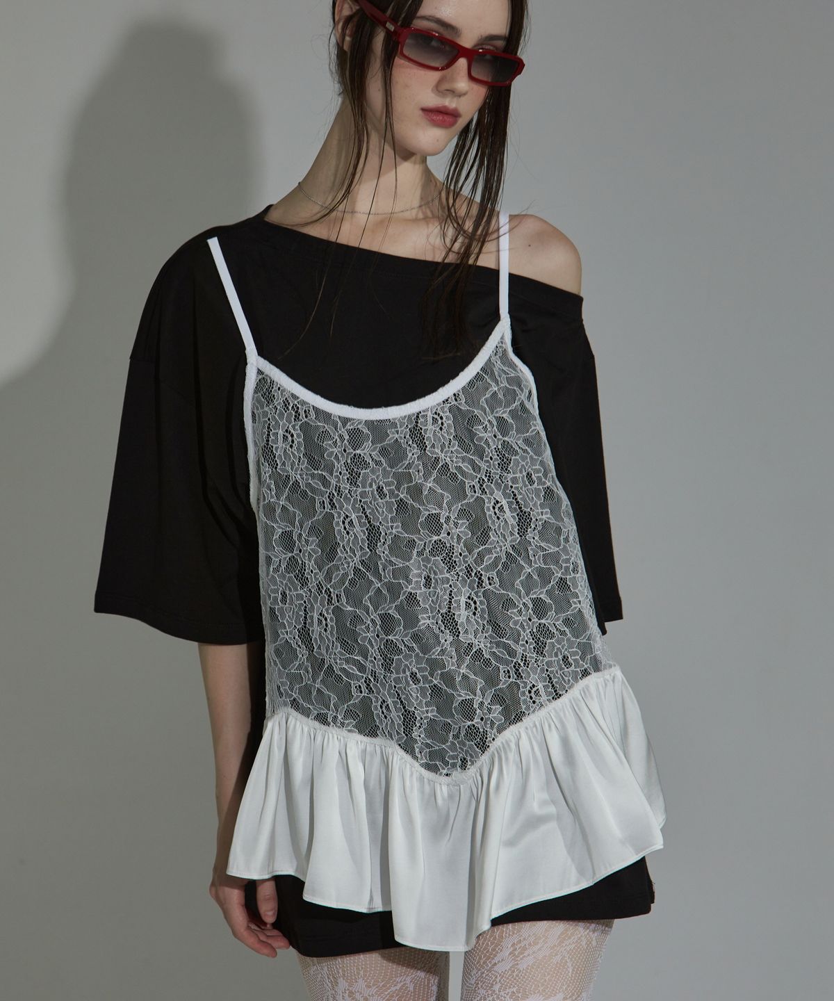 게이트리스(GATELESS) LINGERIE  SLIP T-SHIRT