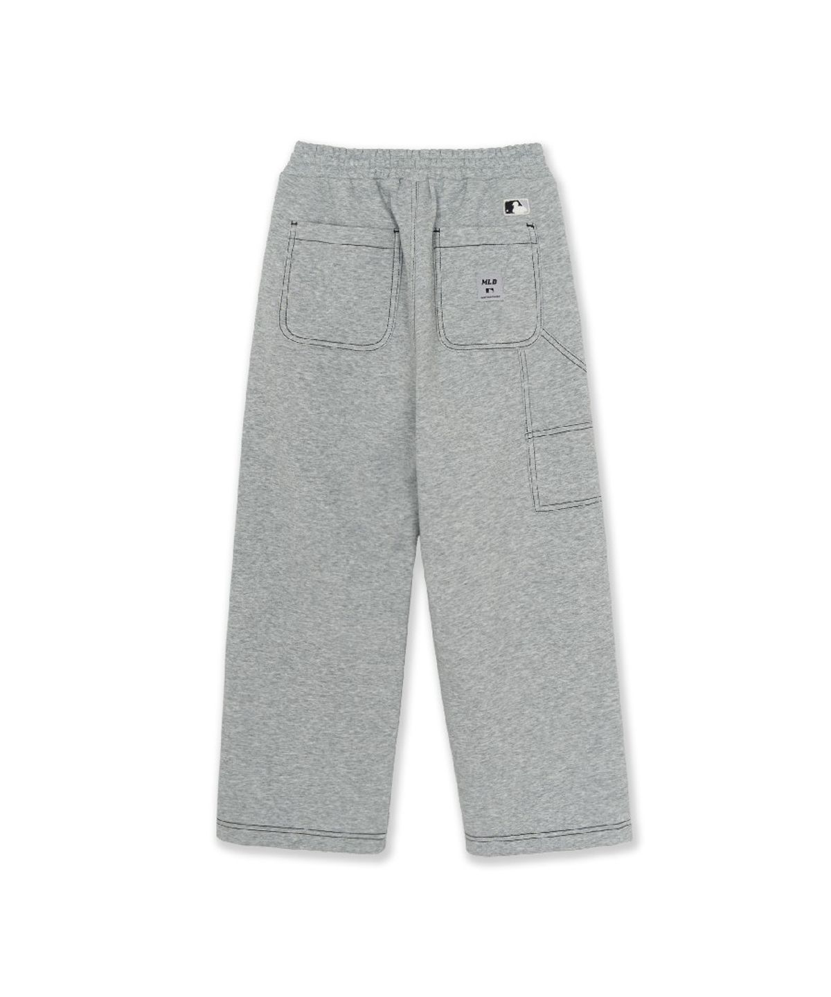 엠엘비 키즈(MLB KIDS) 스포티브 시그니처 팀로고 루즈 팬츠 NY (Melange Grey)