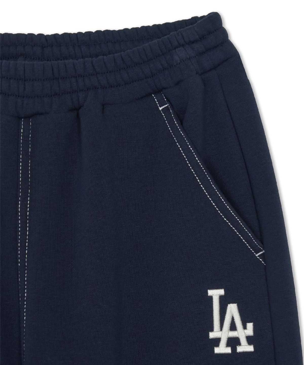 엠엘비 키즈(MLB KIDS) 스포티브 시그니처 팀로고 루즈 팬츠 LA (Navy)