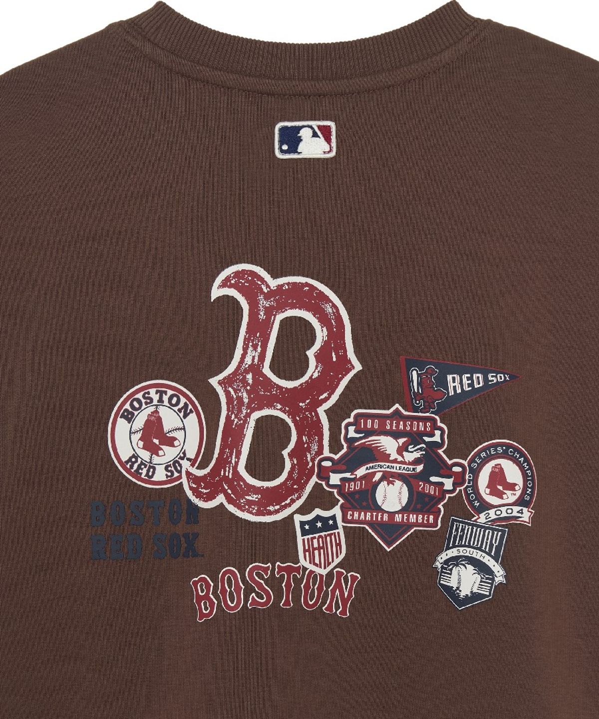 엠엘비 키즈(MLB KIDS) 스포티브 시그니처 팀로고 맨투맨 BOS (Brown)