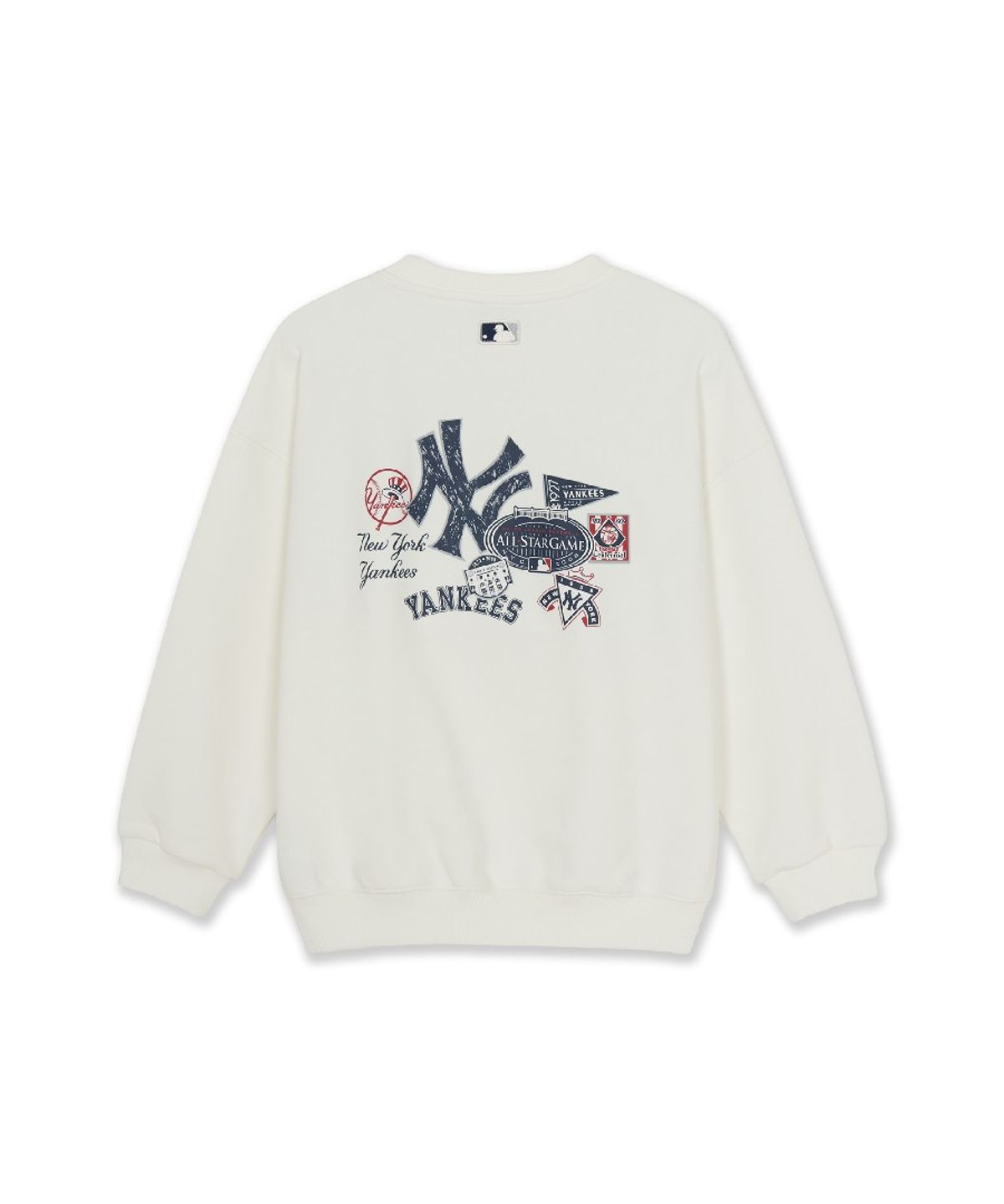 엠엘비 키즈(MLB KIDS) 스포티브 시그니처 팀로고 맨투맨 NY (Ivory)