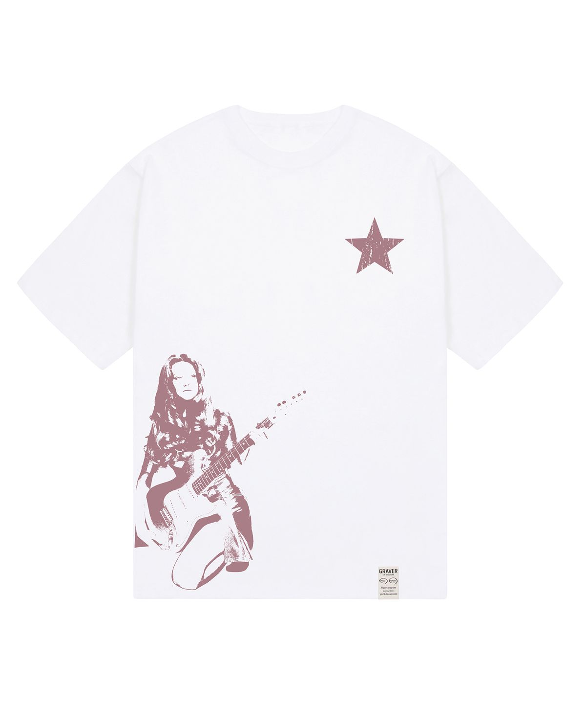 그레이버 오디너리(GRAVER ORDINARY) [ODNR UNISEX]STAR1 반팔 티셔츠_2color