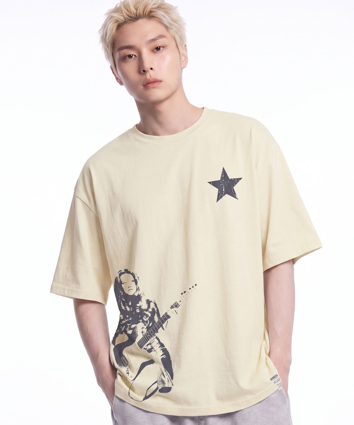 그레이버 오디너리(GRAVER ORDINARY) [ODNR UNISEX]STAR1 반팔 티셔츠_2color