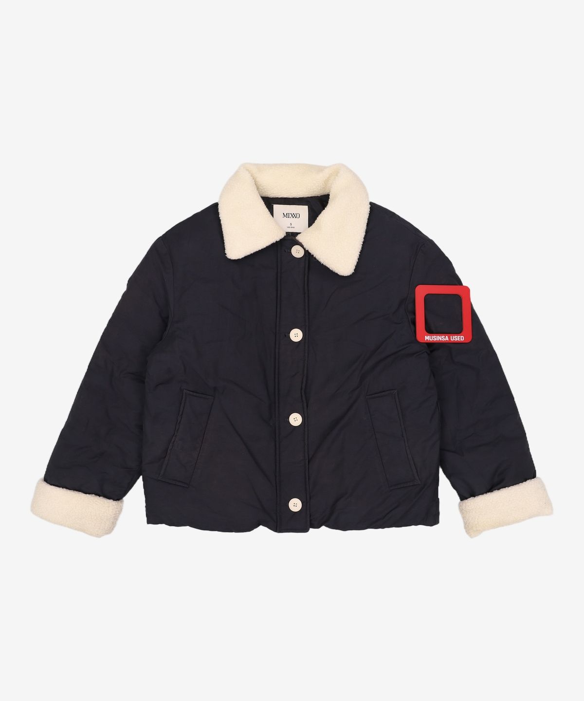 미쏘(MIXXO) 덤블카라 숏 패딩 MIWJPBV13G S