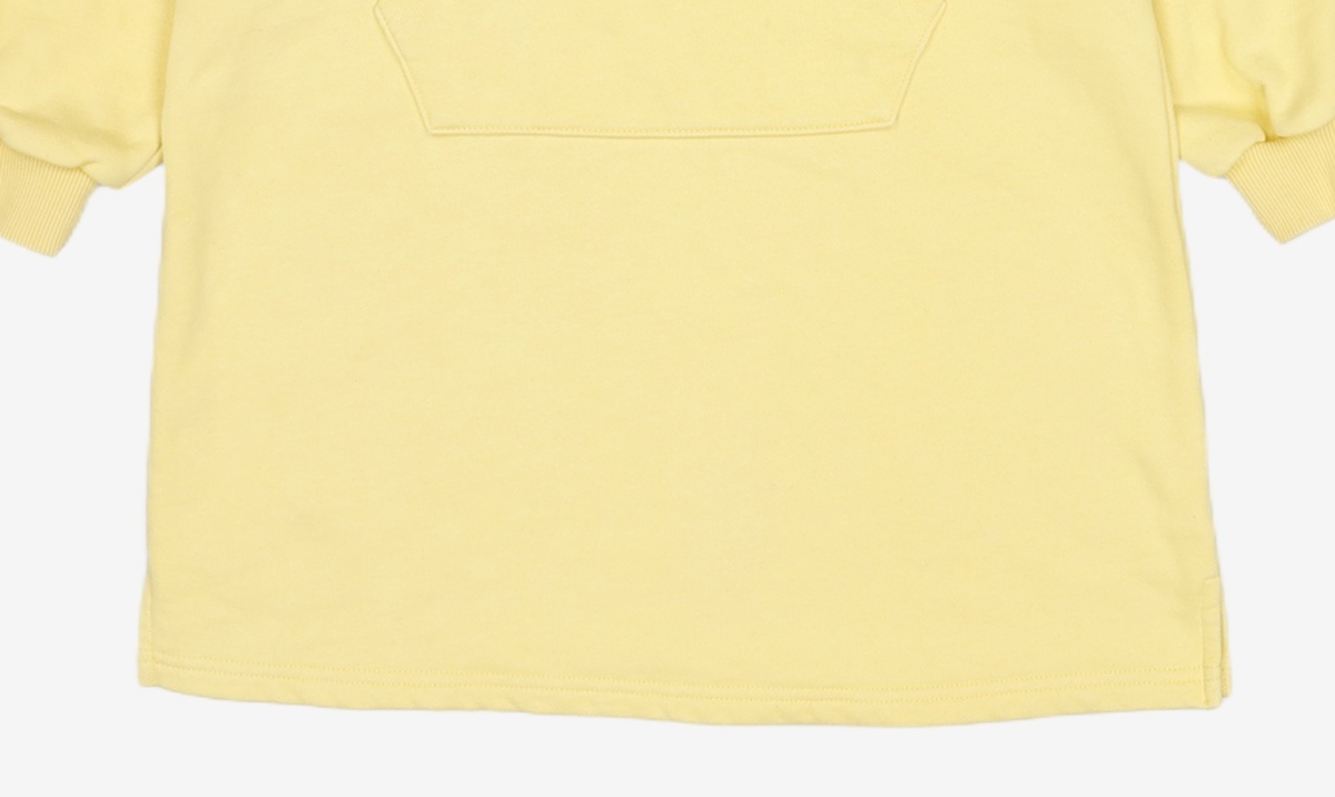 리틀뎁(LITTLE DEPT) LDPT 기모 후드 원피스 Yellow S