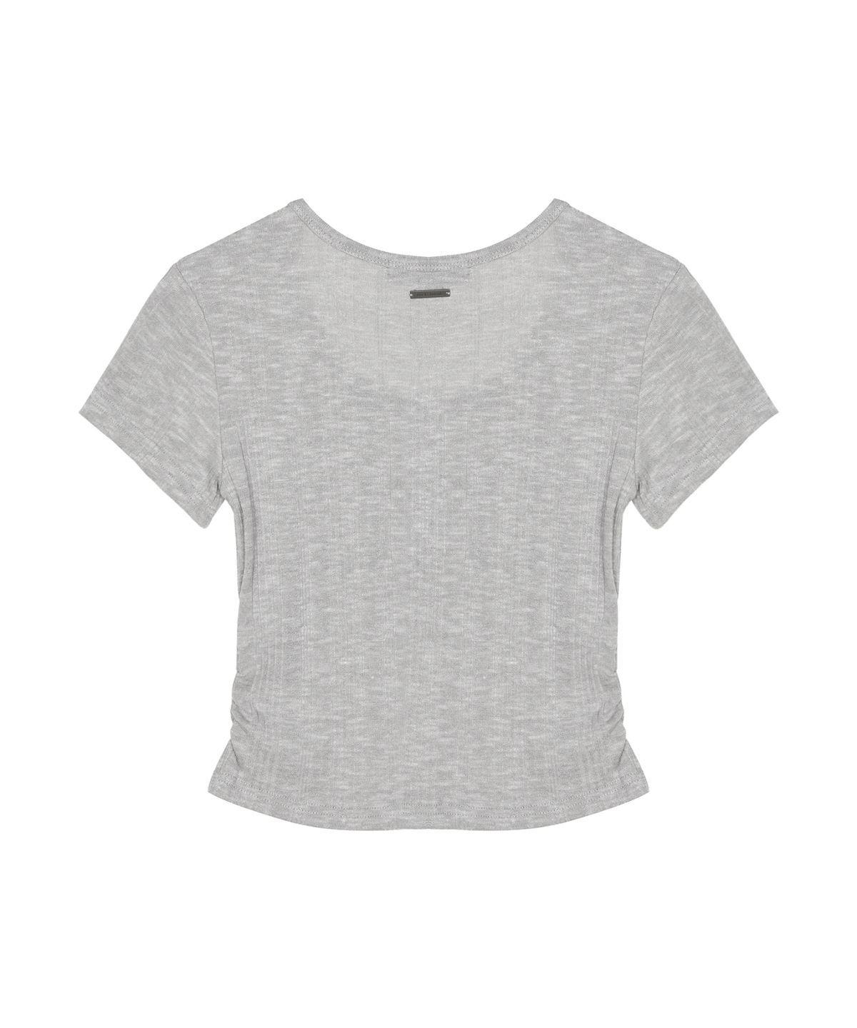 닉앤니콜(NICK&NICOLE) HENLEY NECK BUTTON TOP_GRAY