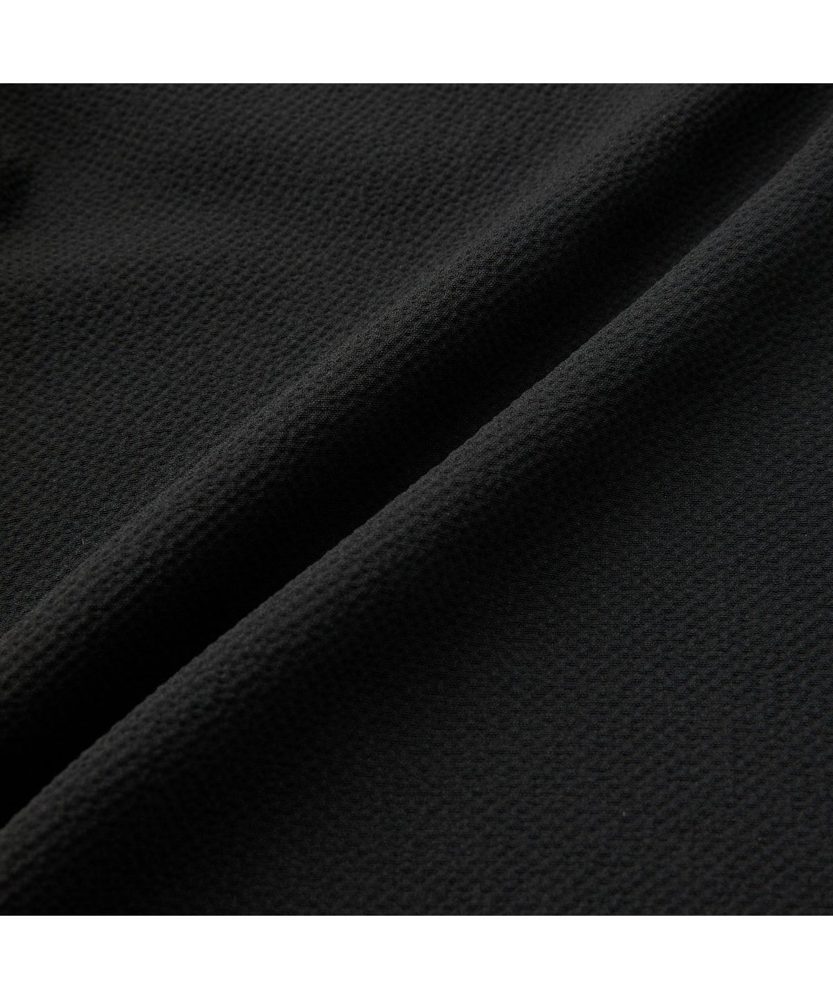 커스텀멜로우(CUSTOMELLOW) Black Loose Fit Seersucker Pants CWPAM26324BKX
