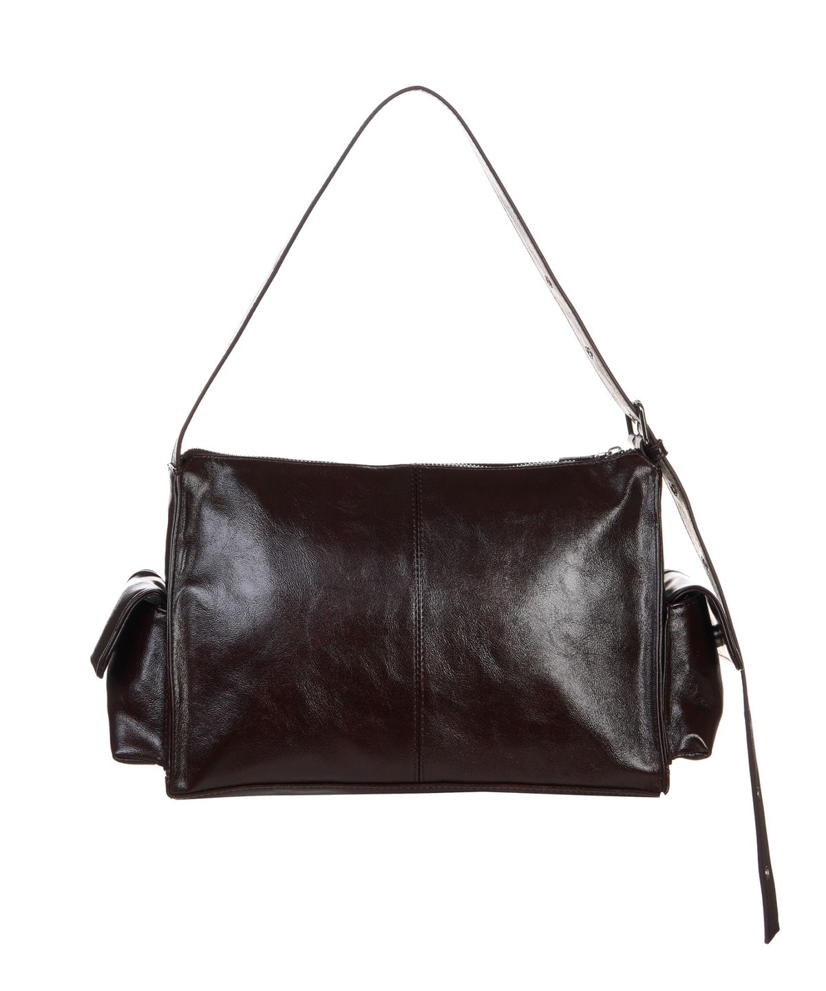 닉앤니콜(NICK&NICOLE) SIDE POCKET SHOULDER BAG_BROWN