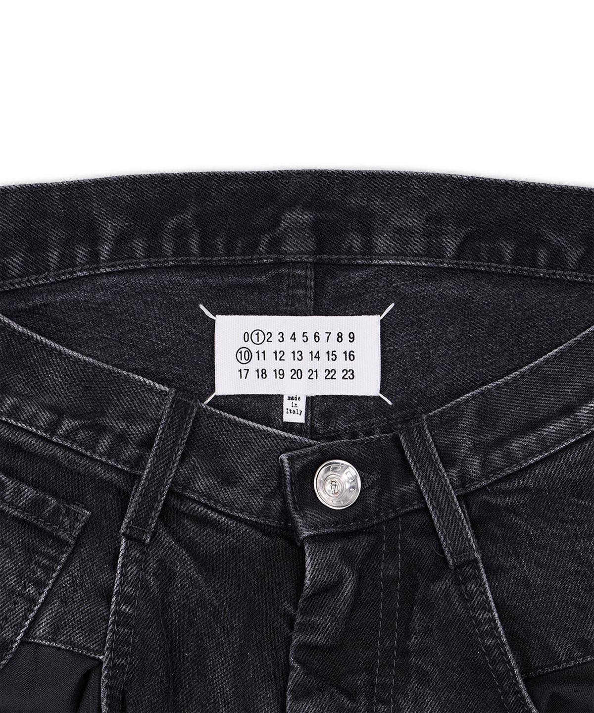 메종 마르지엘라(MAISON MARGIELA) 컨트래스티드 포켓 스트레이트 데님 팬츠 - 블루 / S51LA0052S30513470
