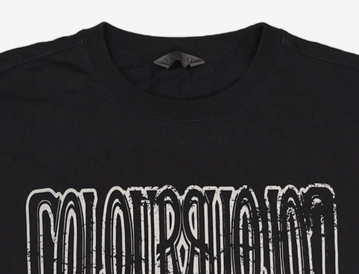 본바트(VONVAT) Vintage Lettering Coccoon Short Sleeve