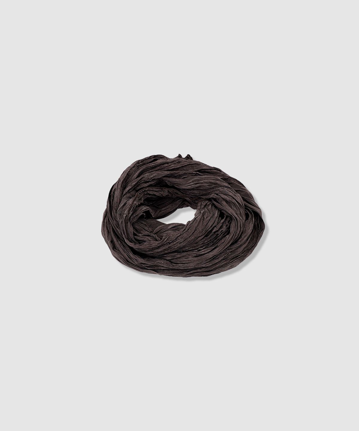 애니타임로릭(ANYTIME LOREAK) AGAVE WRINKLE SCARF - BROWN