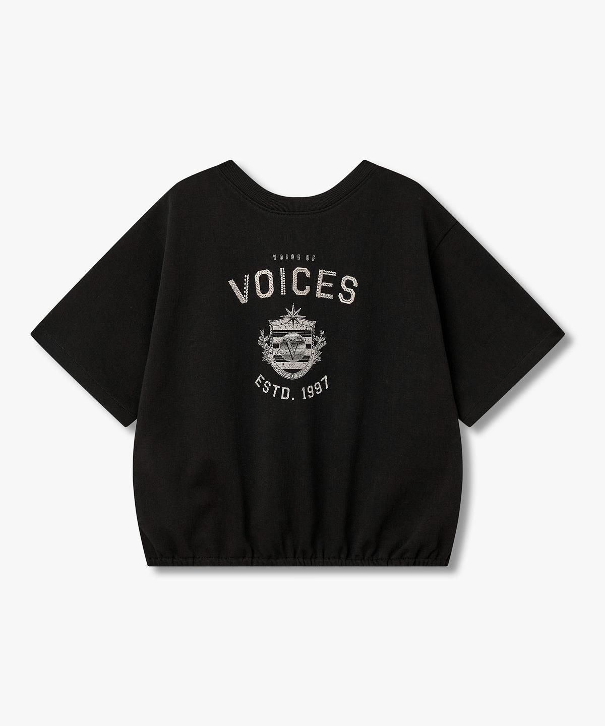 보브(VOICE OF VOICES) 투웨이 엠브로이더리 티셔츠 _블랙_7156340801