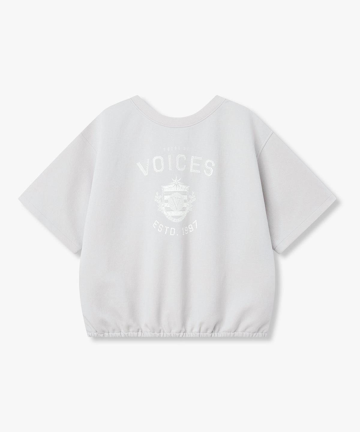 보브(VOICE OF VOICES) 투웨이 엠브로이더리 티셔츠 _라이트 그레이_7156340801