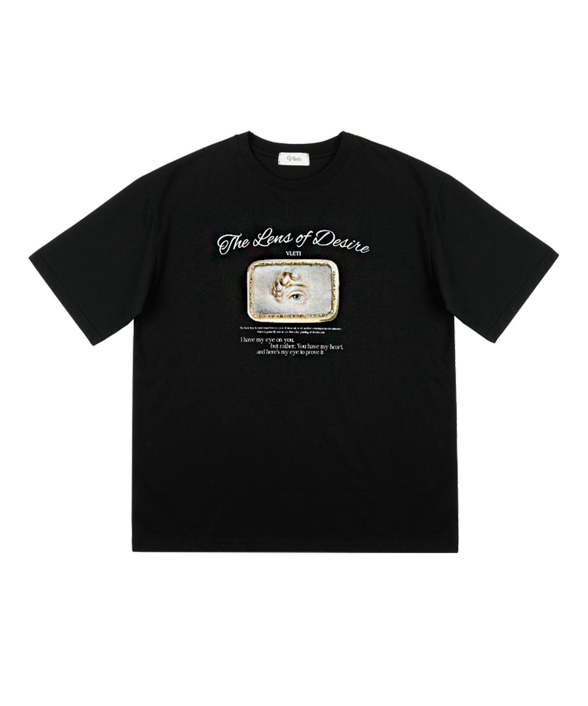 블레티(VLETI) The Lens of Desire Artwork T-shirt (black)