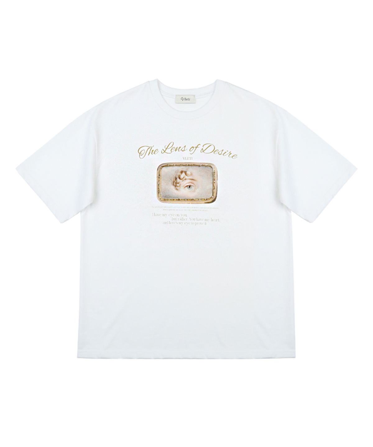 블레티(VLETI) The Lens of Desire Artwork T-shirt (white)