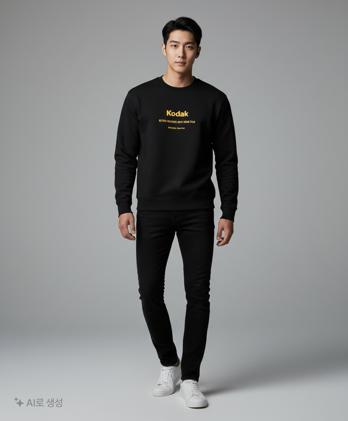 코닥(KODAK) 메일러 아트웍 맨투맨 BLACK M